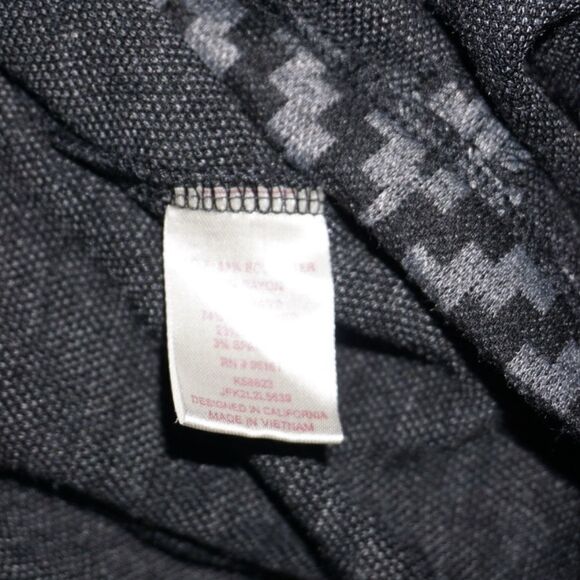 BeBop Black and Gray Chevron Sheath Midi Dress, L - Picture 4 of 4